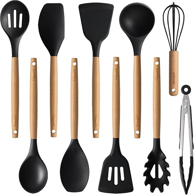 CAROTE Silicone Cooking Utensils Set by CAROTE