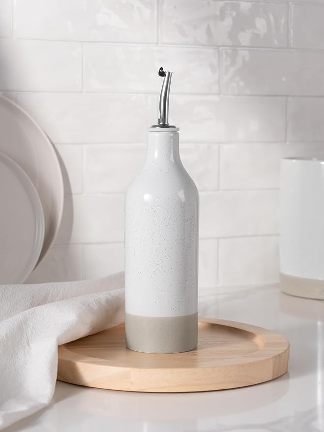 famiware Milkyway 16oz Ceramic Olive Oil Dispenser Bottle, 1 Piece Oil Dispenser - Image 7