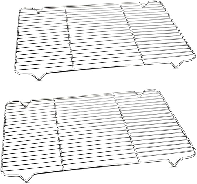 P&P CHEF Cooling Baking Rack Pack of 2, 16.6" x 11.5", Stainless Steel Cooling by PPCHEF