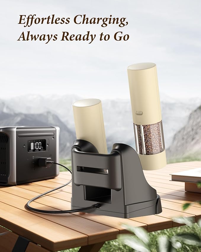 Electric Salt and Pepper Grinder Set - Image 8