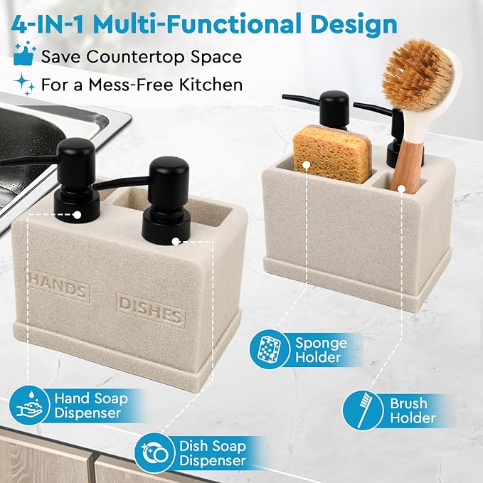 Hand and Dish Soap Dispenser Set - Image 3