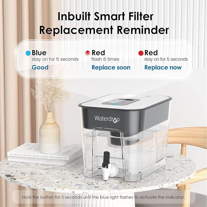 Waterdrop 40-Cup Large Water Filter Dispenser - Image 7