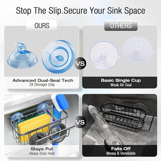 3-in-1 Kitchen Sink Caddy Organizer - Image 7