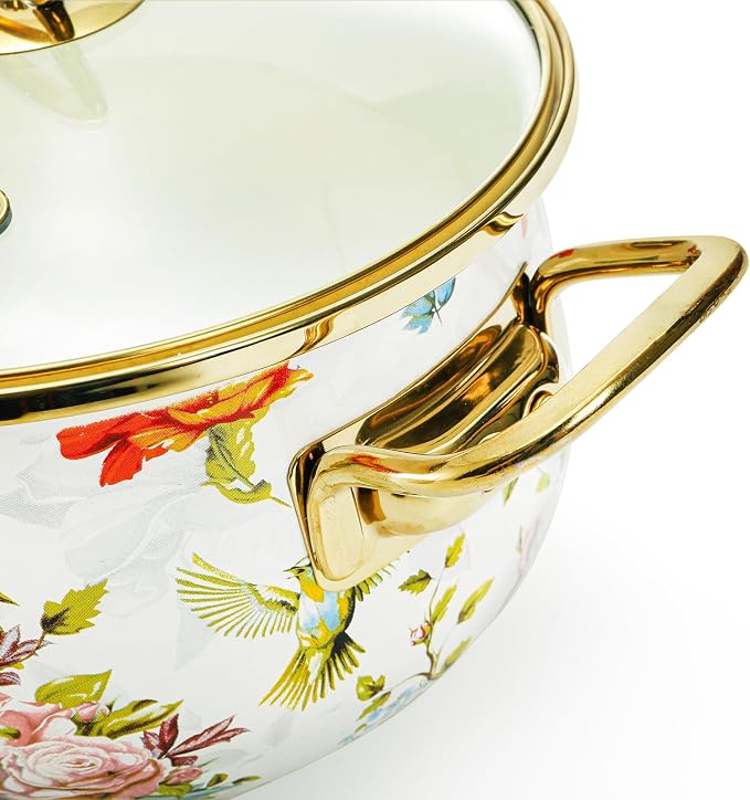 SOUJOY 2.8 Quart Enamel Stockpot - Image 3