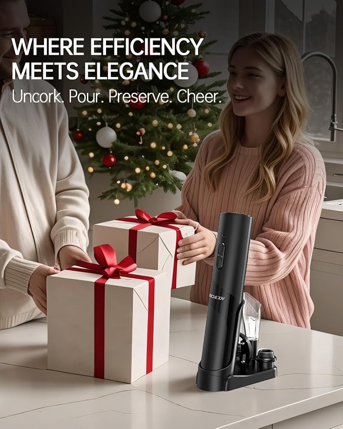 CIRCLE JOY Rechargeable Wine Opener Electric Wine Bottle Opener 7-in-1 Wine - Image 7