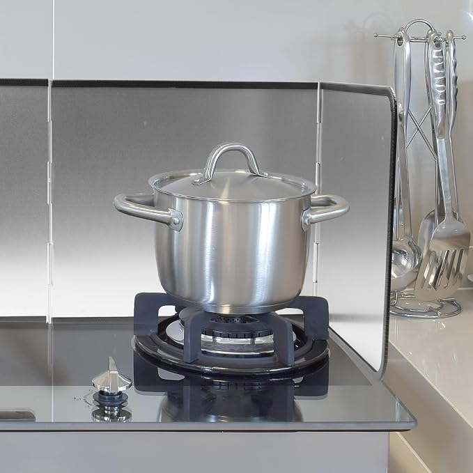 Splatter Guard for Frying Non-Stick 3 Sided Foldable Grease Splatter Screen - Image 7