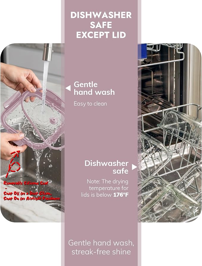 10-Pack Glass Food Storage Containers - Image 6