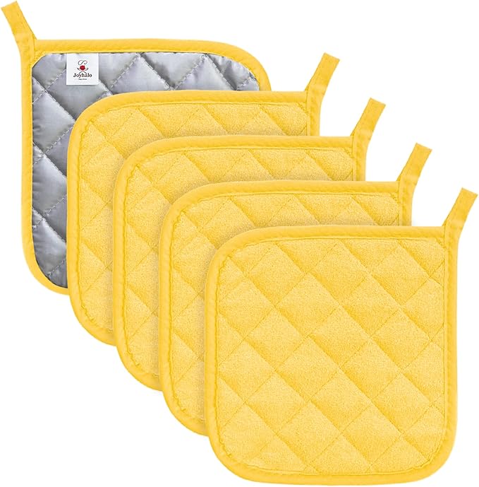 Joyhalo 5 Pack Heat Resistant Pot Holders by Joyhalo
