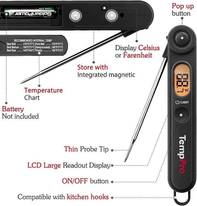 TempPro Digital Meat Thermometer - Image 4