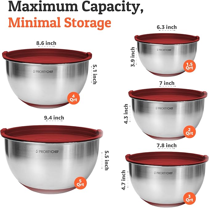 Priority Chef Premium Mixing Bowls - Image 3