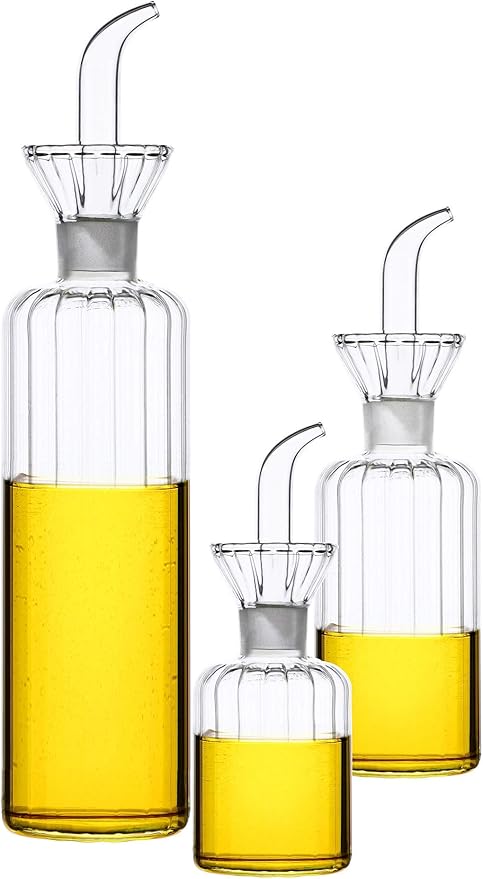 HAIZEEN 8oz/240ml Olive Oil Bottle Dispenser/Glass Cruet - Image 6