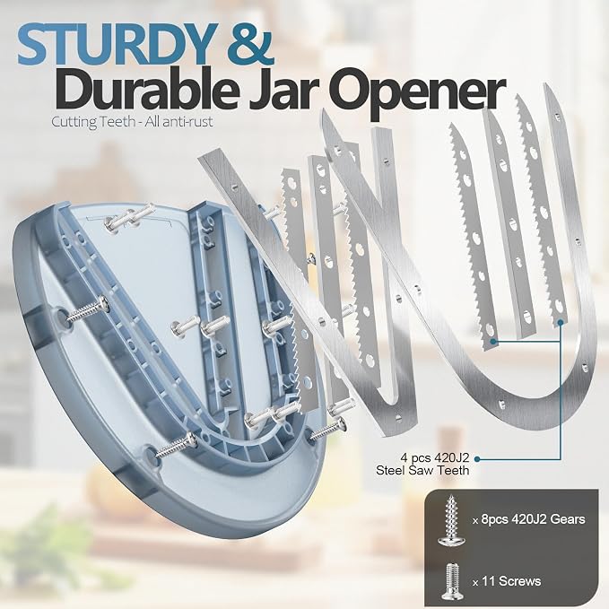 Mount-on Cabinet Jar Opener for Weak Hands, Seniors - Image 3