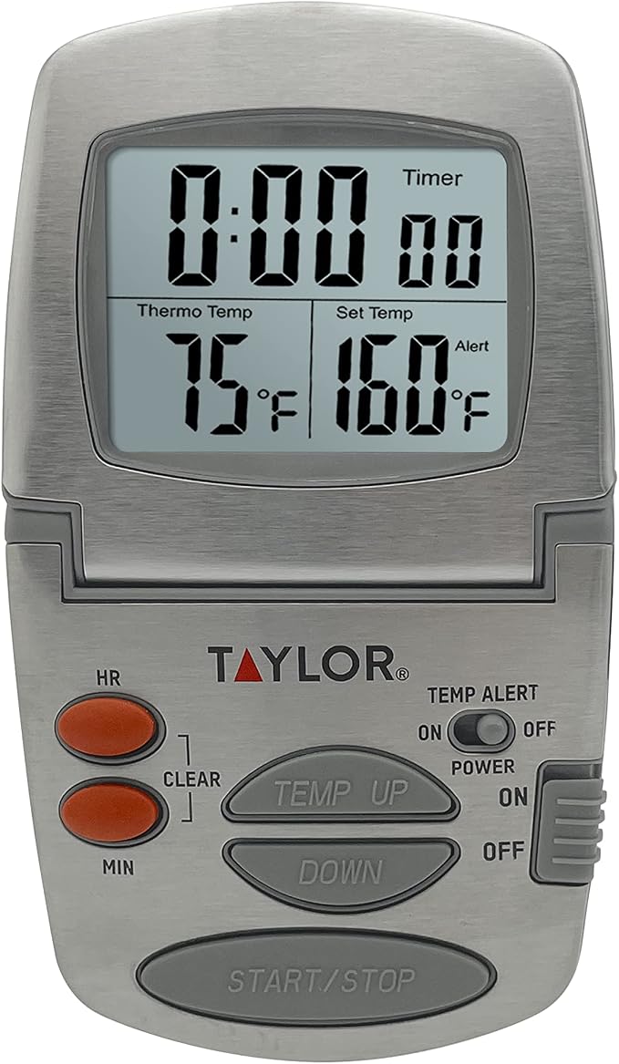 Taylor Programmable Instant-Read Wired Probe Digital Meat Thermometer, - Image 8