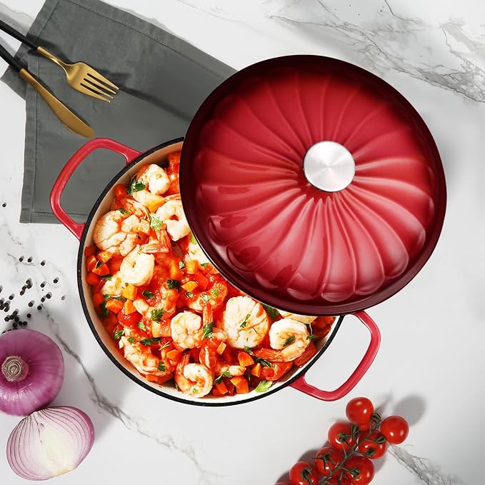 Enameled Cast Iron Dutch Oven Pot - Image 8
