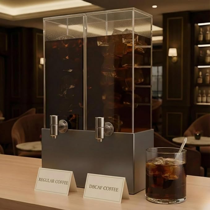 1.25 Gallon Dual Acrylic Beverage Dispenser - Image 6