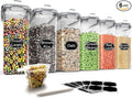 Wildone Cereal Storage Containers Set, Large BPA Free Plastic Airtight Food by Wildone