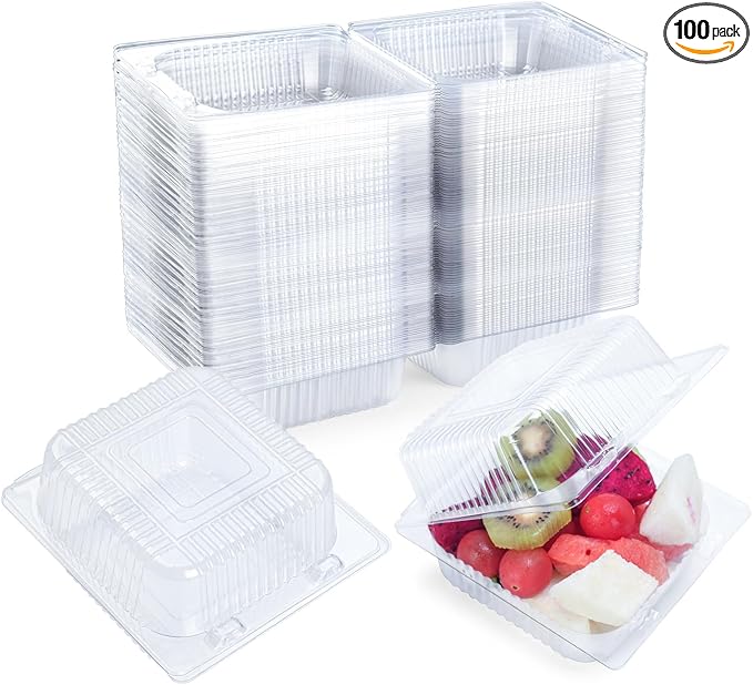 Evnlo 100 Count Clear Plastic Containers by EvnloWomensAccessories