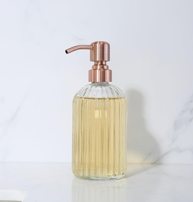 Copper Glass Bathroom Soap Dispenser - Image 7
