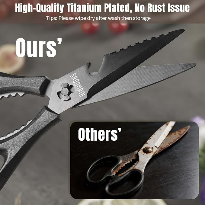 Kitchen Scissors All Purpose, Extra Sharp Kitchen Shears - Image 8