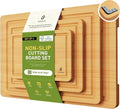 Bamboo Cutting Board for Kitchen, Durable Wooden Chopping Board by Socisen