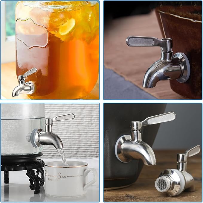Lulonpon 1 Pieces Dispenser Faucets, Stainless Steel Spigot - Image 6