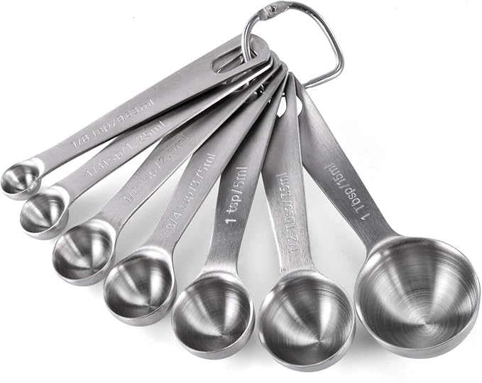 U-Taste 18/8 Stainless Steel Measuring Spoons Set: 7 Piece by U-Taste