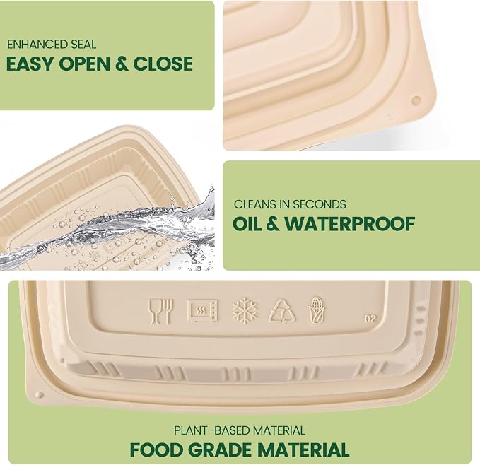 100 Piece Meal Prep Containers - Image 6