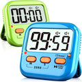 2 Pack Digital Timer for Kids, Magnetic Kitchen Timers for Cooking, Oven Baking by Azosowo