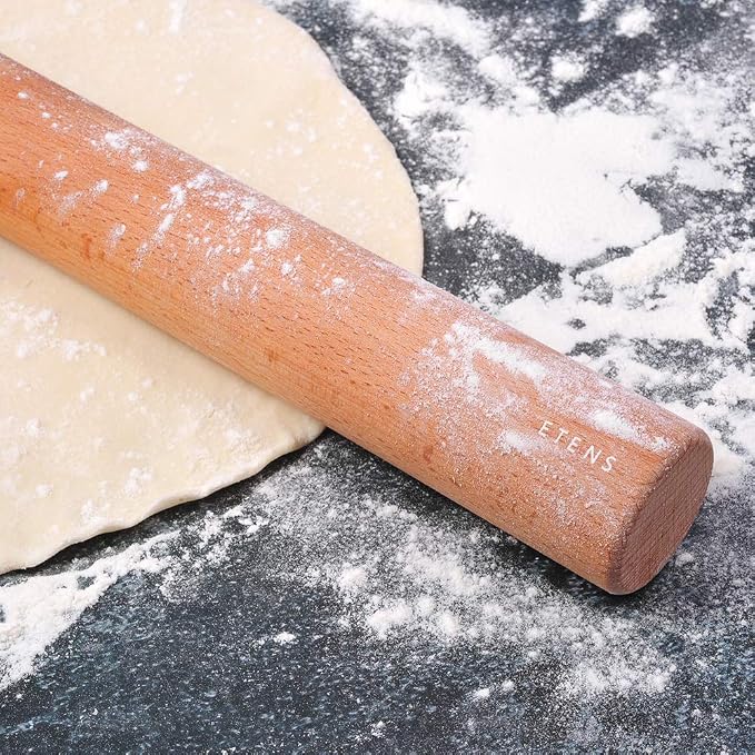 Etens Rolling Pin 17.3Inch, Professional Dowel Wood Rolling Pins - Image 5