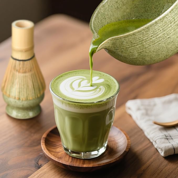 Matcha Whisk Set, Ceramic Bowl Matcha Kit & Handcrafted Bamboo Chasen, Complete - Image 7