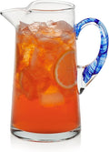 Libbey Cabos Large Glass Pitcher, 90 Oz Handcrafted Glass Water Pitcher by Libbey