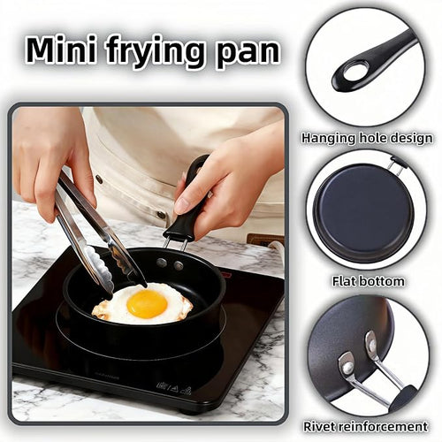 4.7 Inch Mini Frying Pan, Flat Bottom Design - Image 2