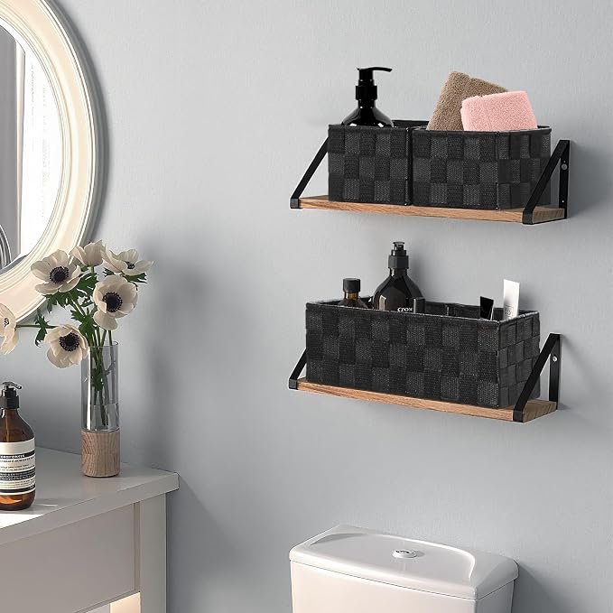 Posprica Small Baskets for Organizing Woven Storage for Shelves, Decorative - Image 6