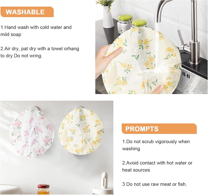 2Pcs Reusable Bowl Covers for Bread Proofing - Image 7