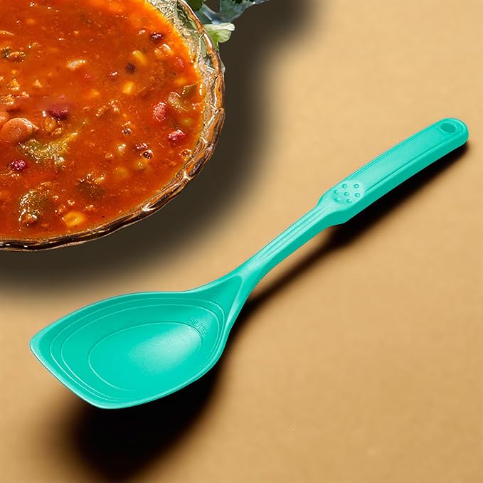 2 Pack Large Silicone Cooking Spoons set, Non-Stick Slotted/Solid Spoon set - Image 8