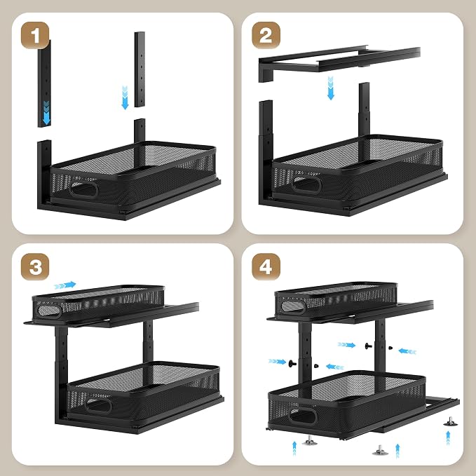 2 Pack 21IN-Depth Under Sink Organizer - Image 5