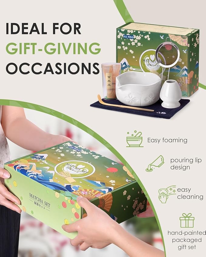 Matcha Whisk Set, Ceramic Matcha Bowl - Image 7