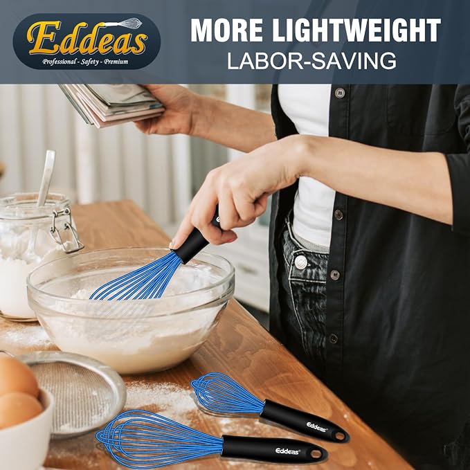 Eddeas Silicone Whisk, Non Scratch Whisk - Image 6