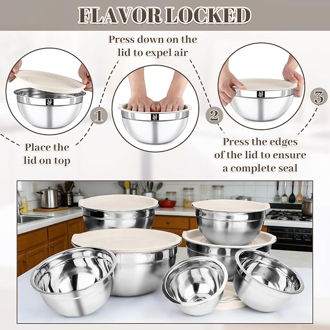 Mixing Bowls with Lids Set - Image 5