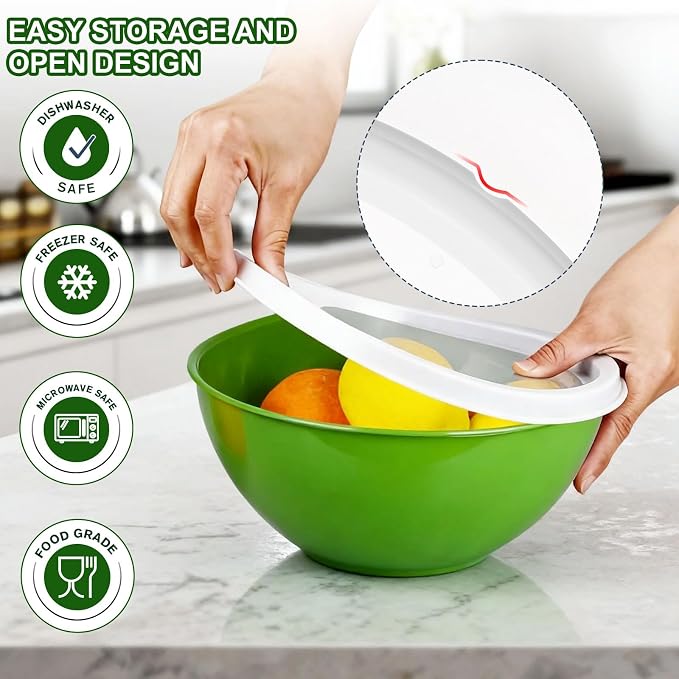 Greentainer Plastic Mixing Bowls - Image 6
