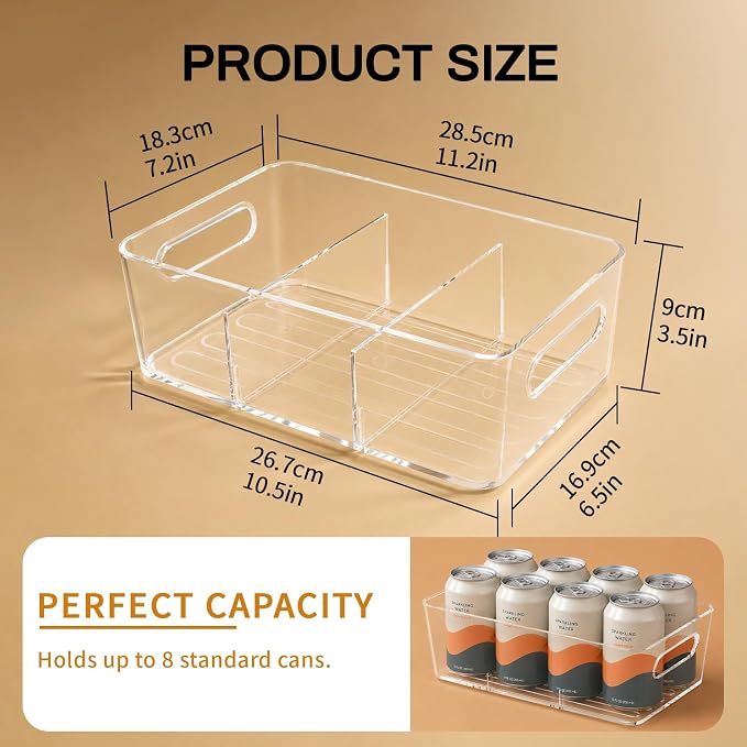 Mpotmiy 4 Pack Clear Pantry Organizers and Storage Bins - Image 6