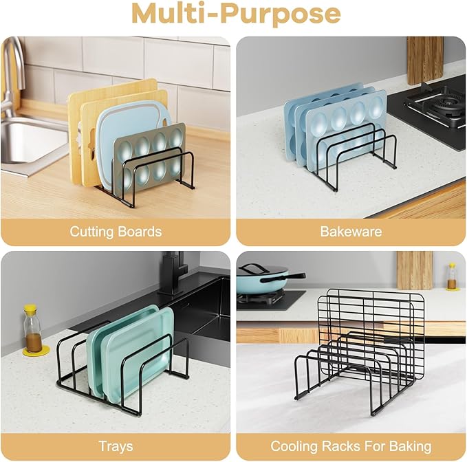 Fikoksol Cutting Board Organizer and Baking Sheet Rack, Tray Dividers - Image 6