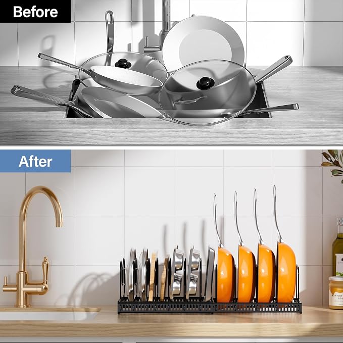 ORDORA Pots and Pans Organizer under Cabinet - Image 7