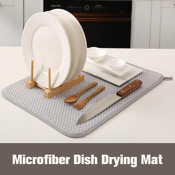 2 Pack Microfiber Dish Drying Mat - Image 2
