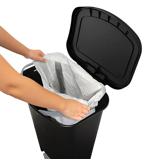 Glad 13 Gallon Trash Can, 2 Pack | Plastic Kitchen Waste Bin - Image 9