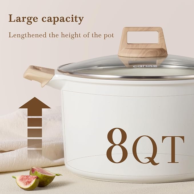CAROTE 8 Qt Nonstick Stock Pot - Image 3