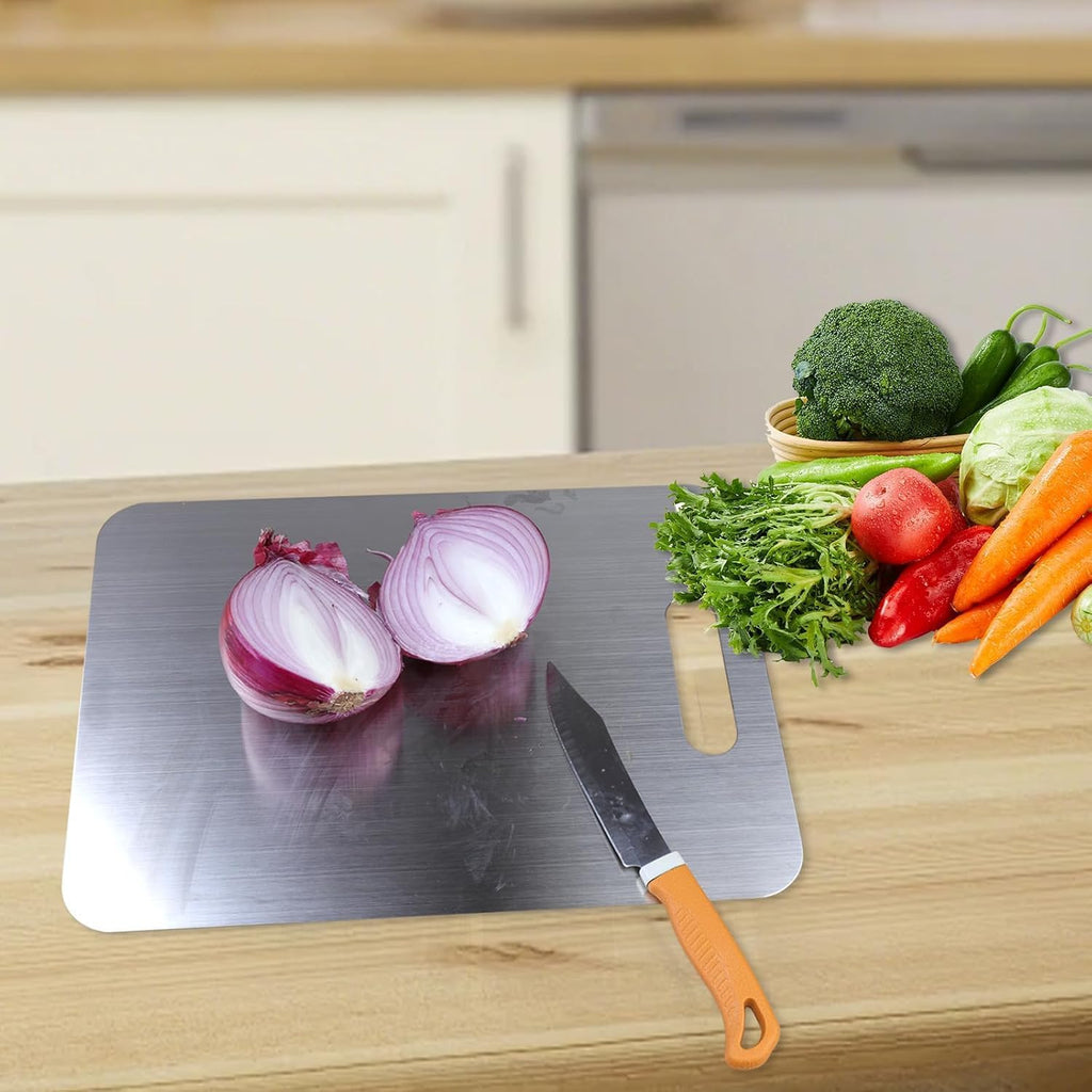 Titanium Cutting Boards for Kitchen, Food Grade 304 Stainless Steel