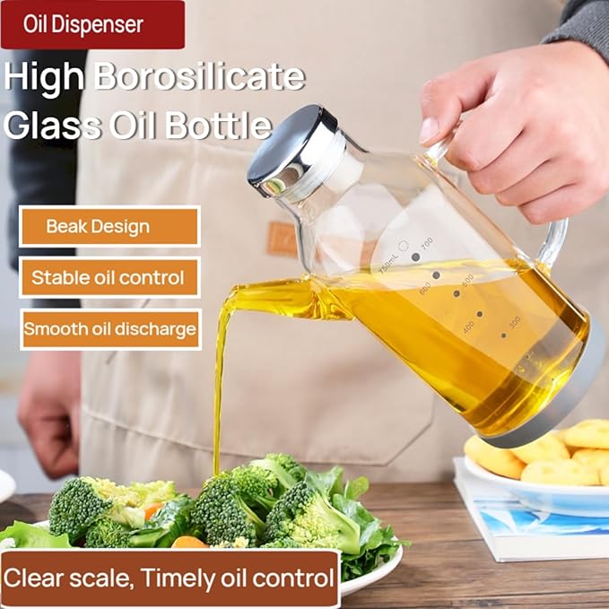 High Borosilicate Glass Oil Bottle-Olive Oil Dispenser - Image 7
