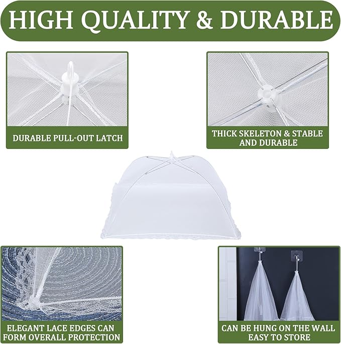 ZMCINER 8 Pack Food Tents Food Covers - Image 5