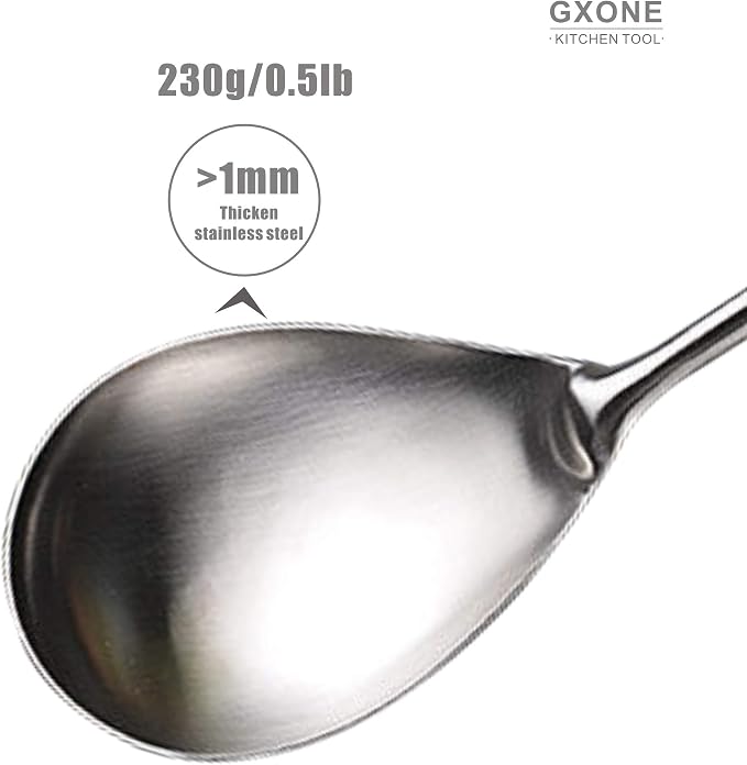 Large Serving Spoons, 304 Stainless Steel Cooking Spoon - Image 4